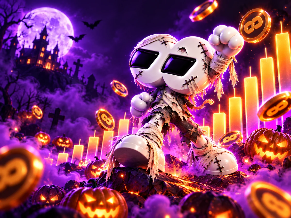 Remuween beside glowing orange arcade candles